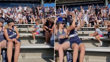 Bottle Flip Game Done Right! Cute Little Girl Turns Cynosure of All Eyes During New York Yankees vs Houston Astros Baseball Game, Watch Viral Video